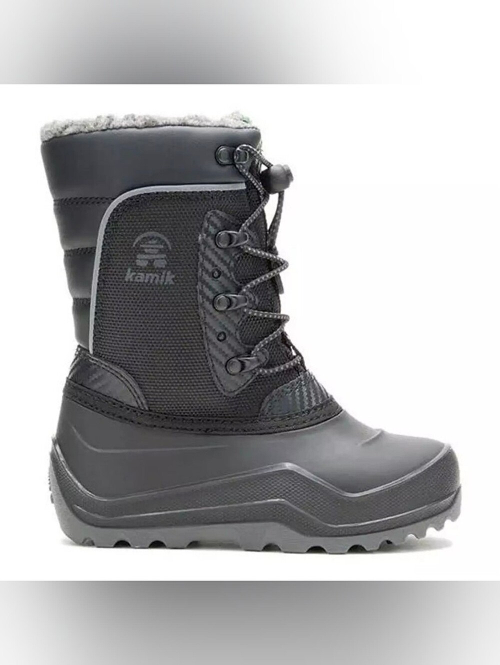 NWB Kamik Luke Junior Boots, US 4, Black